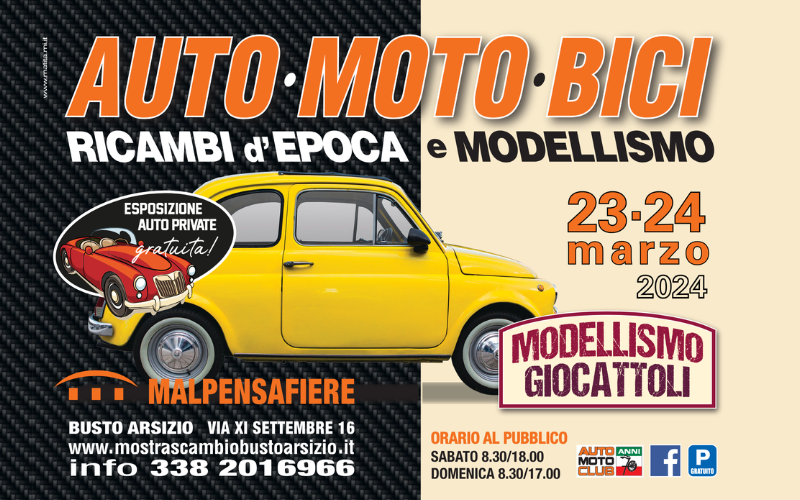 AUTO, MOTO, BICI, RICAMBI D'EPOCA E MODELLISMO