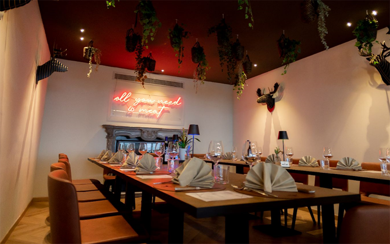 Corporate Christmas dinner at Meat Eat Restaurant by Horizon Resort 